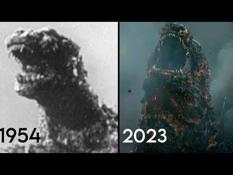 Godzilla evolution movies 1954-2023