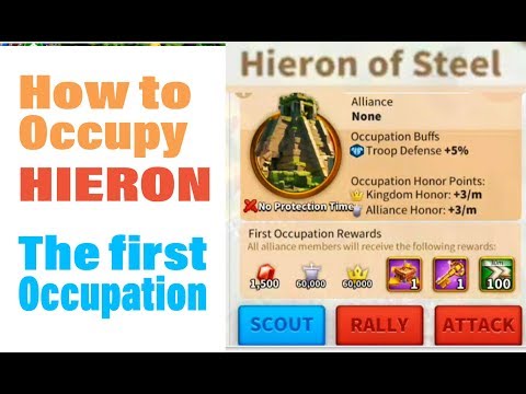 Rise of Kingdoms First Occupation of HIERON with TIPS at Lost Kingdom