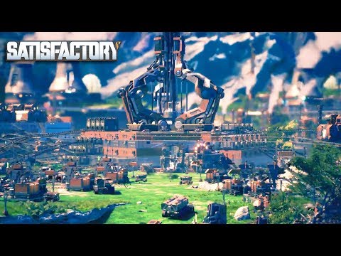 INSANE NEW BASE  MULTIPLAYER BUILDING FACTORY GAME | Satisfactory Gameplay