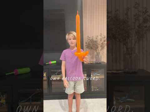 Easy Balloon Sword in 2 minutes!  #balloonart  #BalloonTwisting #balloonartist  #balloonanimals