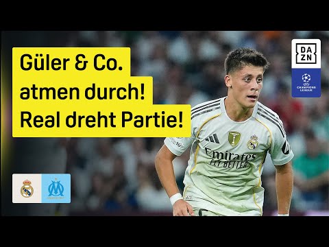 Real Madrid - Olympique Marseille | UEFA Champions League | DAZN Highlights