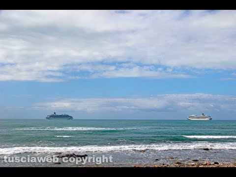 Le navi da crociera al porto di Civitavecchia