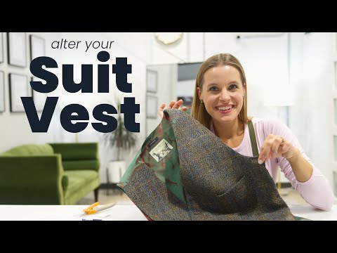 QUICK Way of Tailoring a Suit Vest!