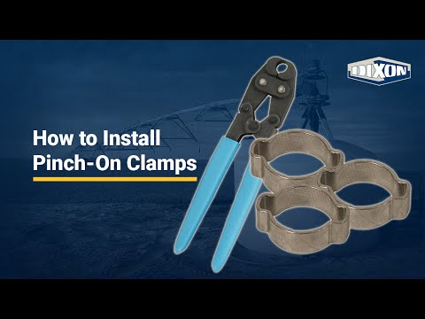 Part of a video titled How to Install Pinch-On Clamps | Procedure 2203 - YouTube