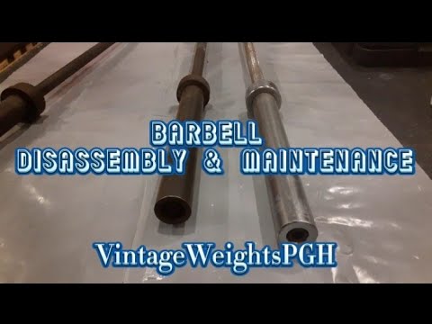 How to Disassemble a Barbell with End Bolt - How to Clean a Chrome Barbell - Regular Bar Maintenance