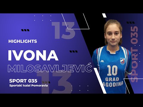 Highlights Ivona Milosavljević ŽORK Jagodina 2  (26.11.2022)