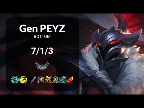 Gen Peyz Kalista vs Kai'Sa BOTTOM - KR CHALLENGER Patch 13.19