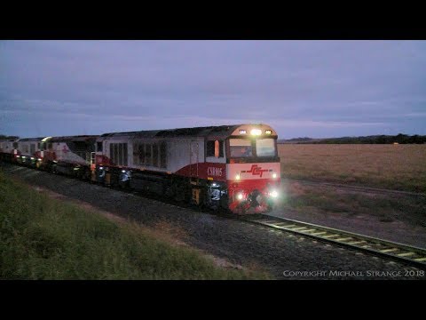 SCT MP9 Freight Train With 4 Locomotives - PoathTV Australian Railways
