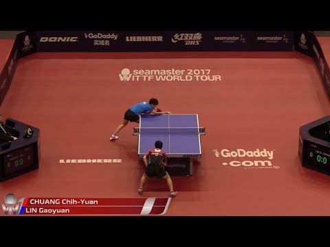 2017 German Open (MS-R16) CHUANG Chih-Yuan Vs LIN Gaoyuan [Full match|720p]