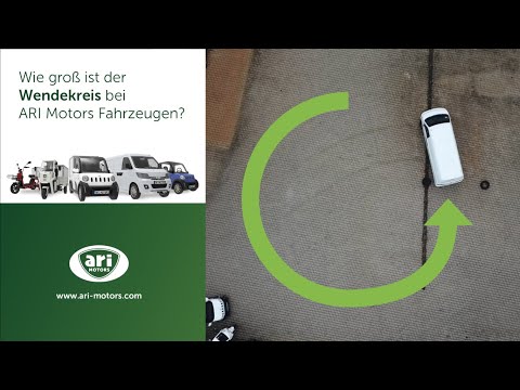 Wie groß ist eigentlich der Wendekreis der ARI Motors Elektrofahrzeuge? - Fragen bei ARI Motors