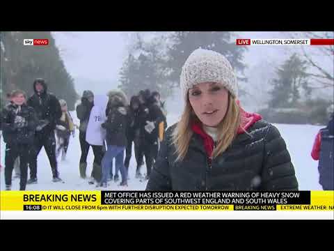 Beast from the East - Wellington, Somerset local reaction to snow