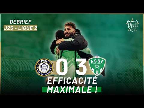 Ligue 2: Pau FC 0-3 ASSE – Les Verts temporarily top! Match report