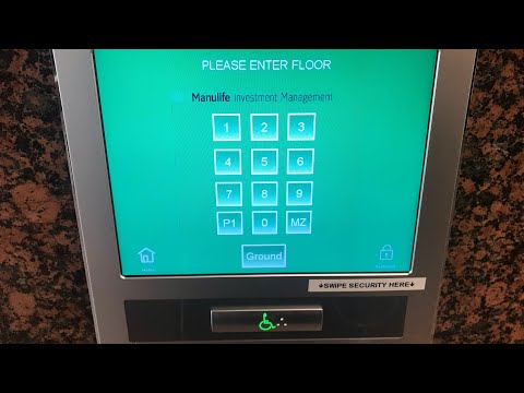 1991 Otis Series 1 Elevonic 411 (Mod by Otis) Traction Elevator at Manulife Place in Vancouver BC