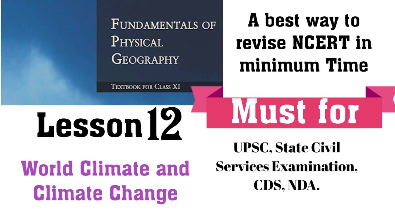 12. World Climate and Climate change {class 11th NCERT of Geography}