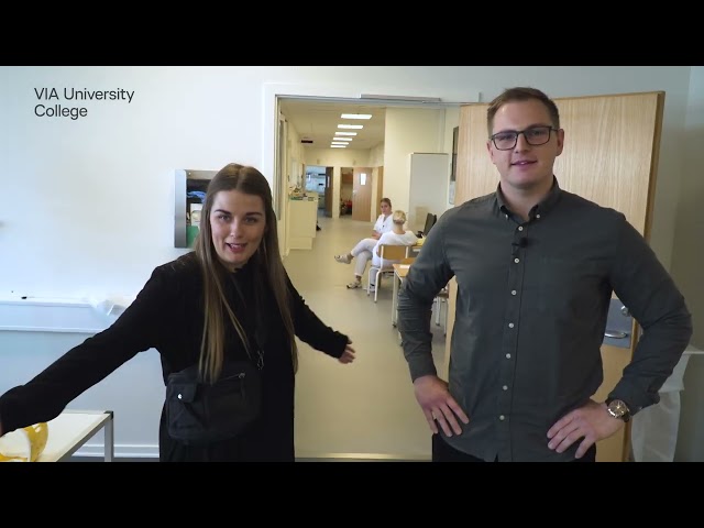 Join Lea and Andreas on a tour of Campus Holstebro