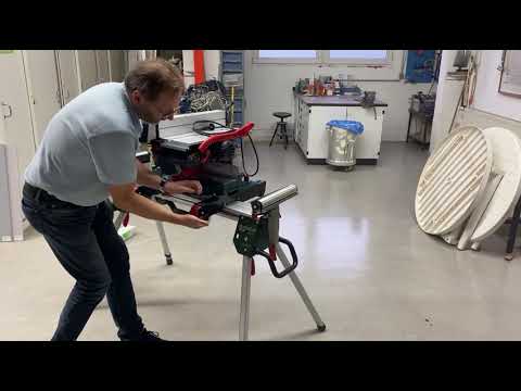 Bosch GTM 12 JL auf Metabo Kappsägen-Untergestell KSU 251 - 1. Aufbau/Einrichtung