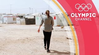 Silver medallist Samantha Murray visits Zaatari Refugee Camp in Jordan | Camps to Champs