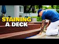 How To Stain A Deck. Tips Staining A Wood Deck ...