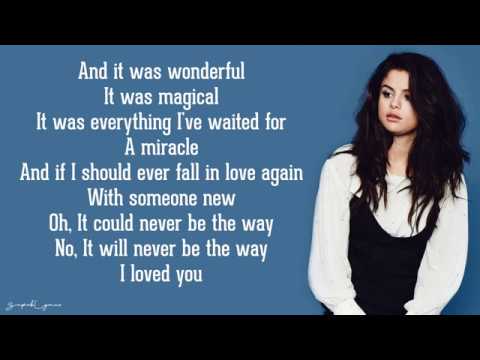 Selena Gomez - The Way I Loved You (Lyrics)