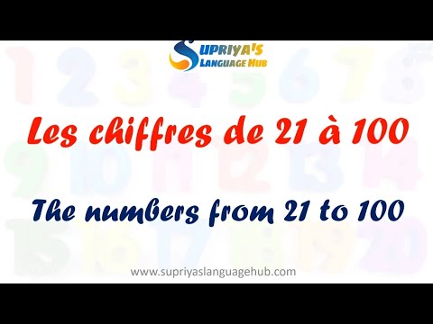 French Numbers from 21-100
