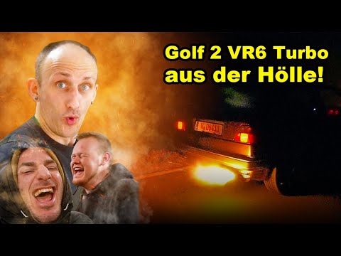 Chiptuner lässt meinen Golf 2 VR6 Turbo Flammen spucken !