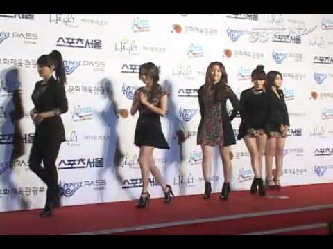 120119 miss A 4Minute Secret SISTAR High1 Seoul Music Awards red carpet