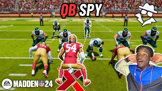 HOW TO QB SPY IN MADDEN 24! (HOW TO STOP QB ROLL OUT)
