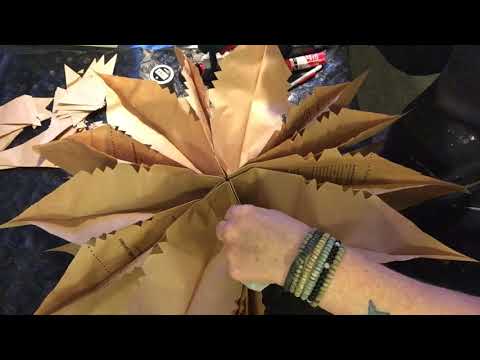 Julstjärna av  avfallspåsar DIY