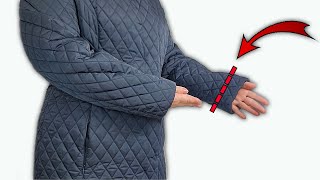 ✅👉How to Shorten Jacket Sleeves / Clothing Repair Hacks