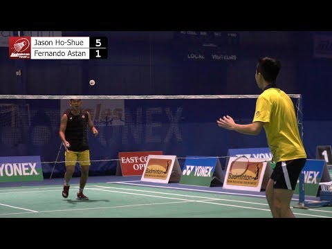 Badminton MS Finals - East Coast Open 2018 - Jason Ho-Shue vs Fernando Astan