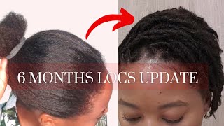 Relaxed Hair to locs 0-6 Months Transition & Update