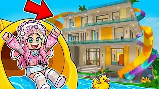 Converti mi CASA en un PARQUE ACUÁTICO en Brookhaven Roblox