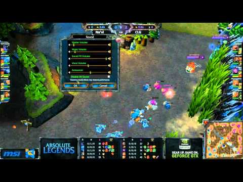 MSI Nvidia Trophy Qualifier Final between Na'Vi and CLG.eu Game 1