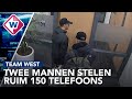 Twee mannen stelen ruim 150 iPhones en Samsungs - Team West
