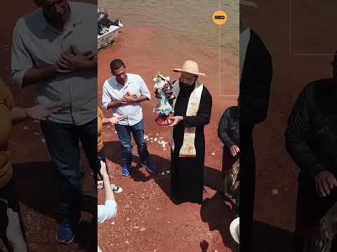 😱⛵🕊️ Drone acompanha a 2ª ROMARIA NÁUTICA DO MUQUÉM #drone  #curiosidades  #goias  #catolicos