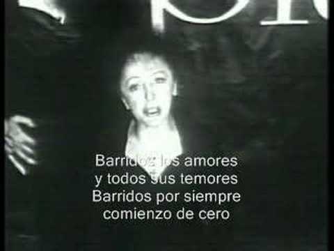 Edith Piaf    Non, Je Ne Regrette Rien en español