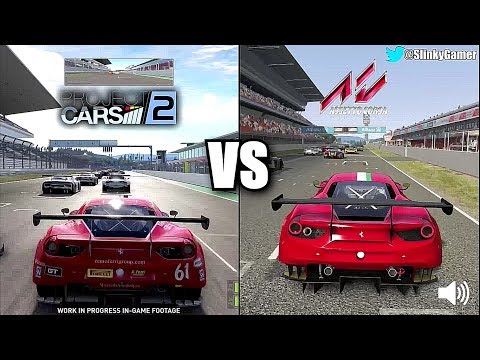 Project CARS 2 preview vs Assetto Corsa - Ferrari 488 GT3 - Graphics and sound
