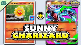Mega Charizard DESTROYS Ranked with Castform Sunny Form! | Pokemon TCG Pocket