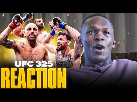 Israel Adesanya Reacts To Alex Volkanovski MASTERCLASS Against Diego Lopes at UFC 325