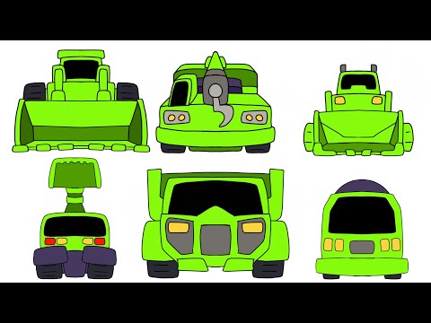 Transformers Constructicons combiner Mighty Devastator!.. but with big heads.