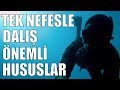 ZIPKIN AVI TÜRKİYE TEK NEFESLE DALIŞ ÖNEMLİ HUSUSLAR