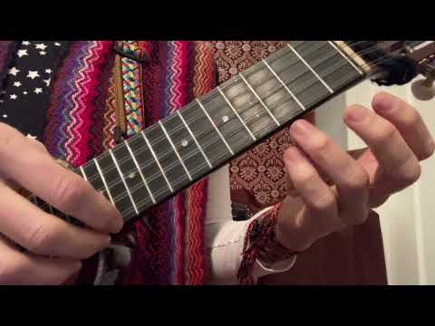 Charango Tutorial: Tzen Tze Re Rei arpeggio, double stops [DIDACTIC USE] (Nase Chiriap/L.Cosmica)