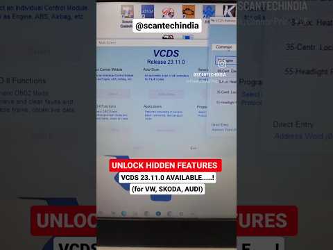 VCDS available for VW, SKODA & AUDI vehicles | Unlock Hidden features of VAG group cars #vcdscoding