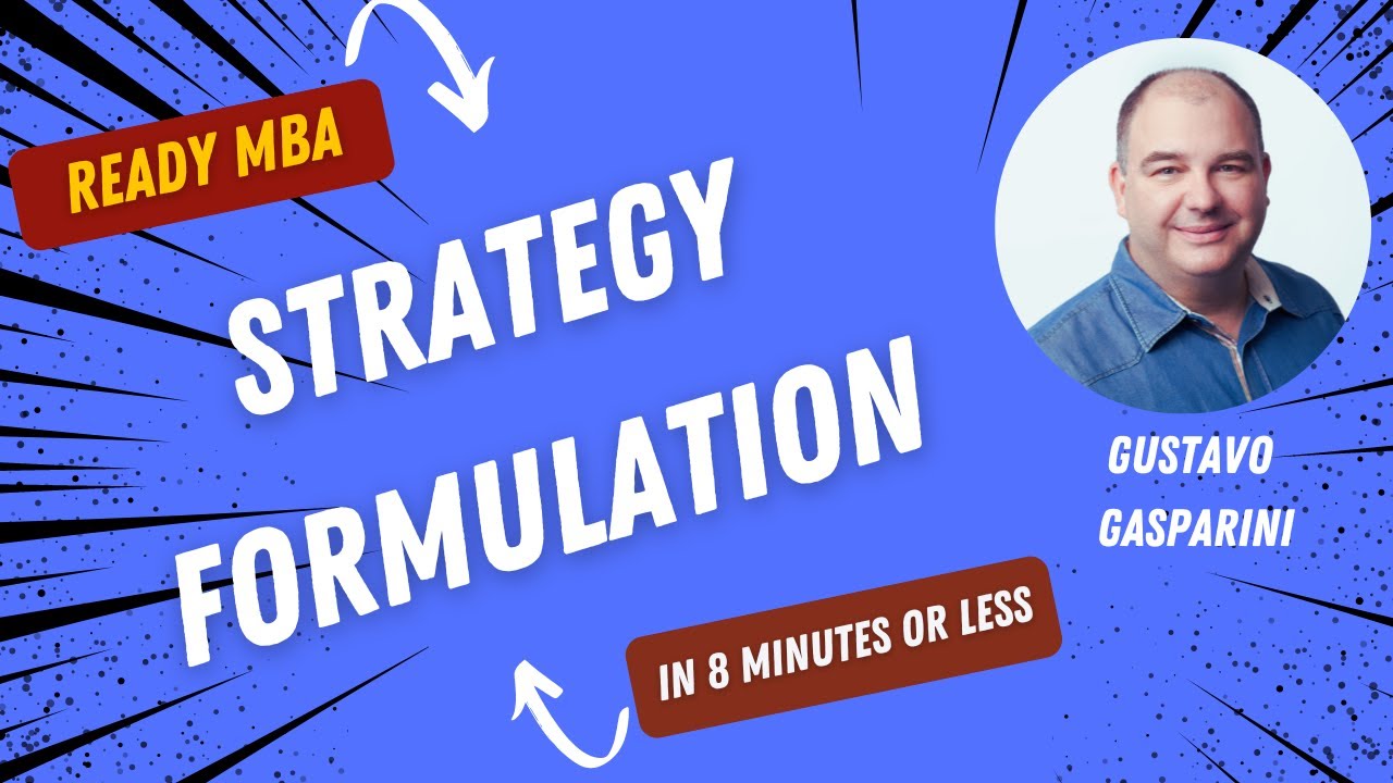 Strategy Management - Introduction to Strategy Formulation Process (Video #42)