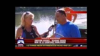 preview picture of video 'Emotion Kayaks SUP demonstration on Good Day Part 1'
