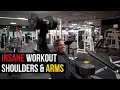 My INSANE Shoulders & Arms Workout (Exercises, Sets & Reps)