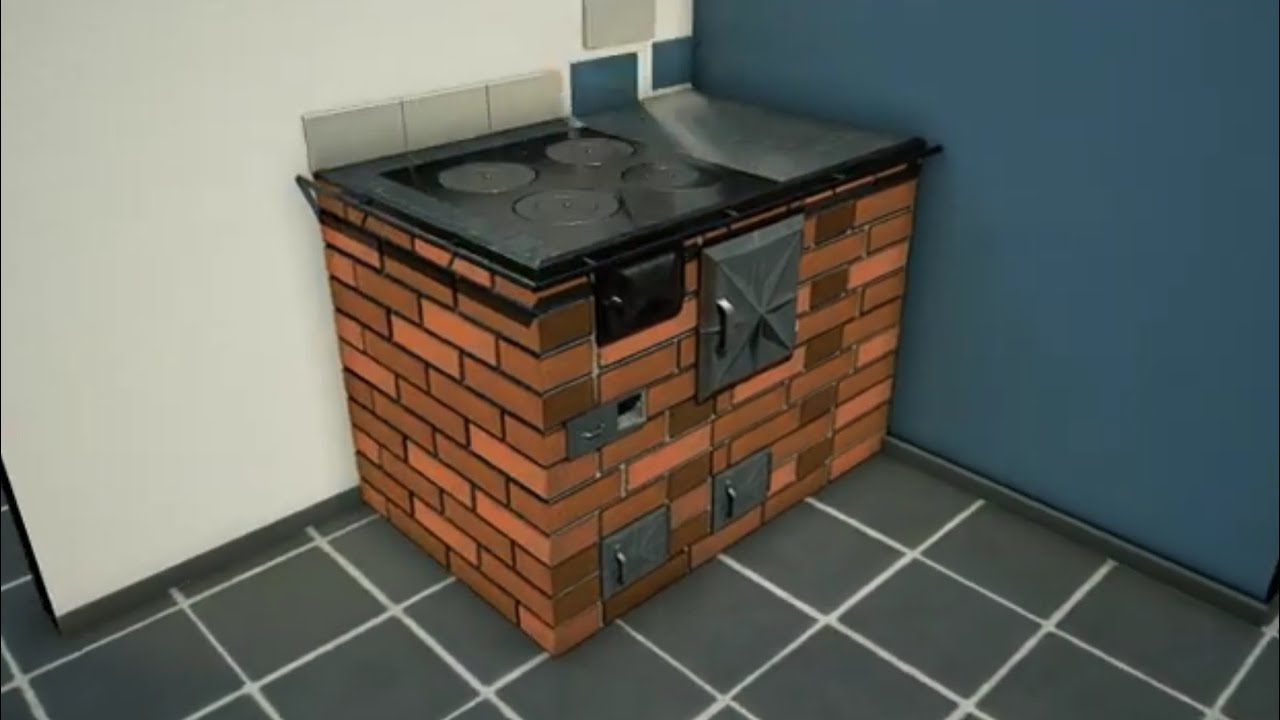 🔨Cómo construir una estufa de leña - Animacion 3D @Mac-3D