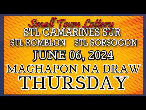 STL CAMARINES, STL ROMBLON , STL SORSOGON RESULT TODAY DRAW JUNE 06, 2024