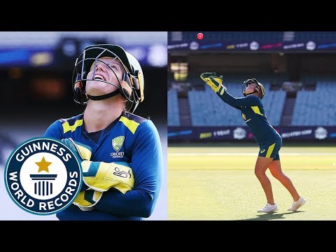 Highest catch of a cricket ball ever! - Guinness World Records