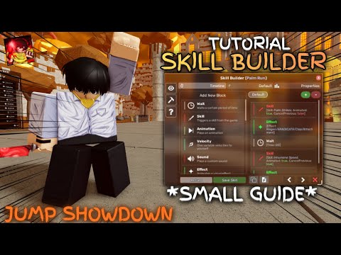 SKILL BUILDER SMALL GUIDE TUTORIAL (Jump Showdown) Roblox